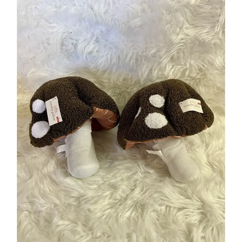 2 Target Bullseye Playground Sherpa Mushroom Shape Novelty Pillows Fall 2025 NWT